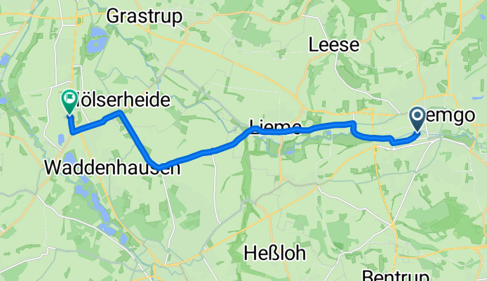 Steinweg, Lemgo nach Wettbreden, Bad Salzuflen