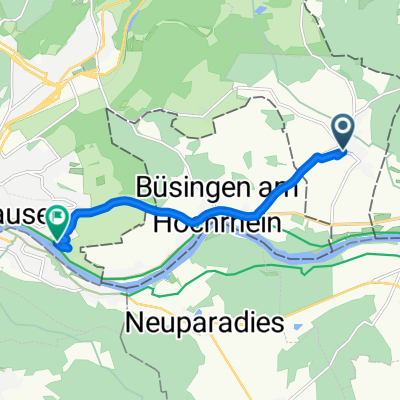 Dorfstrasse, Dörflingen nach Lindliweg, Schaffhausen