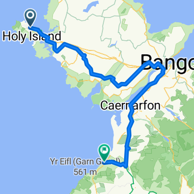 Day 1 (Holyhead - Clynnog Fawr)