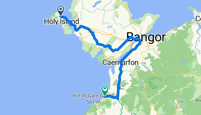 Day 1 (Holyhead - Clynnog Fawr)