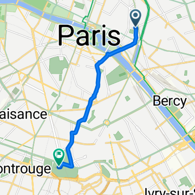 Rue Roger Verlomme, Paris to Avenue Rockefeller, Paris