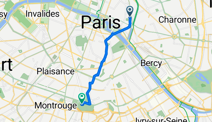 Rue Roger Verlomme, Paris to Avenue Rockefeller, Paris