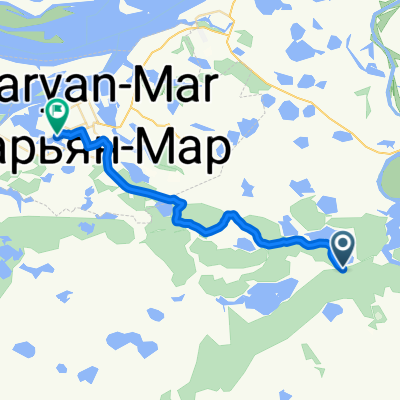 Заполярный район до улица Меньшикова, Нарьян-Мар