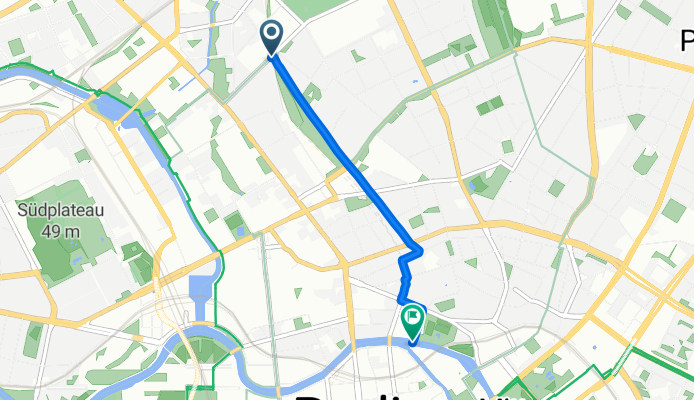 City Centre, Berlin to Nördlich Monbijoubrücke, Berlin