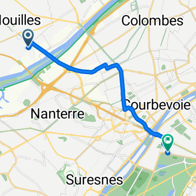 Rue Marceau, Carrières-sur-Seine à Rue des Graviers, Neuilly-sur-Seine