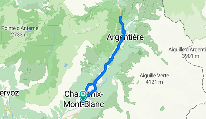 Avenue Michel Croz, Chamonix to Chemin Gabriel Loppé, Chamonix