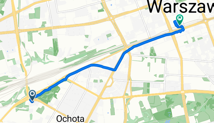 Bitwy Warszawskiej 1920 r, Warszawa do Aleje Jerozolimskie, Warszawa