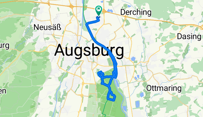 Hafenmühlweg, Augsburg nach Hafenmühlweg, Augsburg