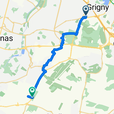 Rue Dédale, Grigny à D 19, Brétigny-sur-Orge