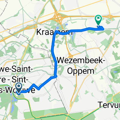 Avenue Edmond Parmentier, Woluwe-Saint-Pierre à Panoramalaan, Zaventem