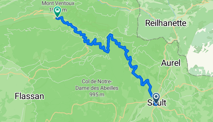 Place du Marche, Sault nach D 974, Bédoin