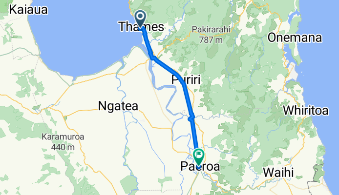 Thames to Paeroa (NZ)