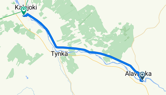 Putaanperäntie, Alavieska to Yliuntisentie, Kalajoki