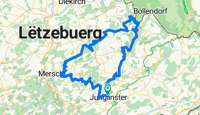 80 km MTB around Junglinster