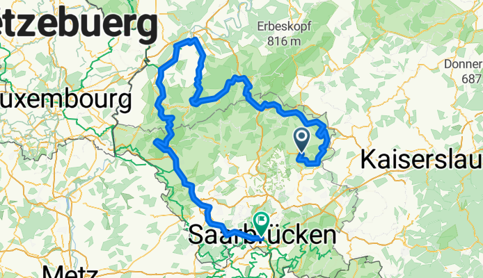 Radtour St.Wendel über Bahnradweg nach Saarbrücken