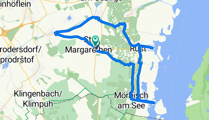 Route in Sankt Margarethen im Burgenland