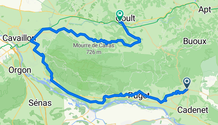 Route nach Goult