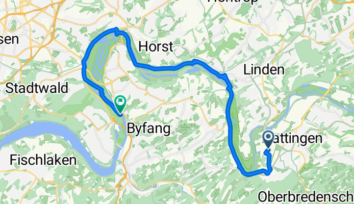 Eickener Straße nach Fährhaus Rotemühle