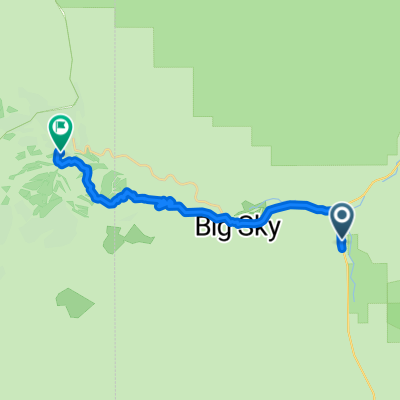 Frenchman Rd, Gallatin Gateway to Big Sky Resort Rd, Big Sky