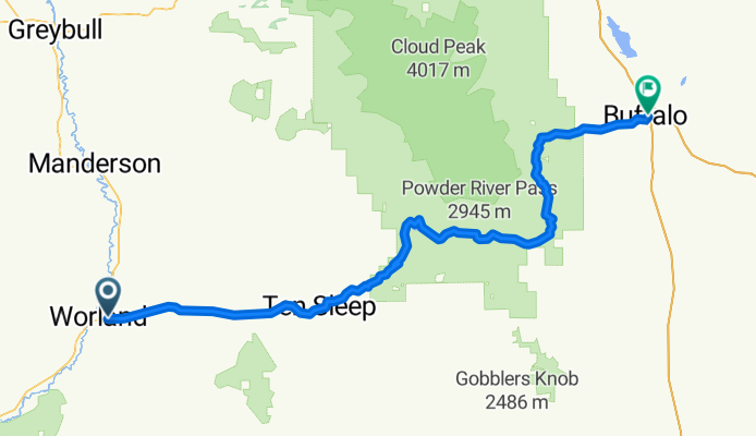 Worland - Big Horn Mountain - Buffalo