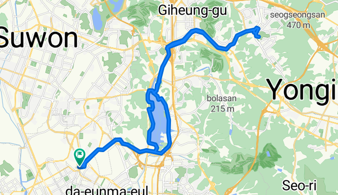 집-기흥호수-동백호수