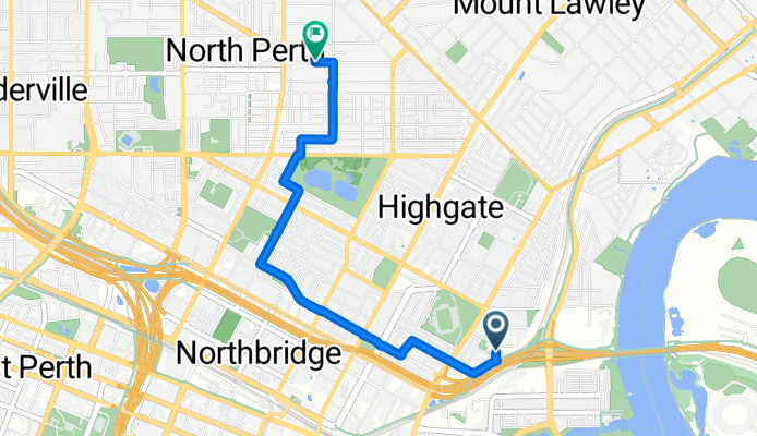 Claisebrook Road to Fitzgerald Street 450B