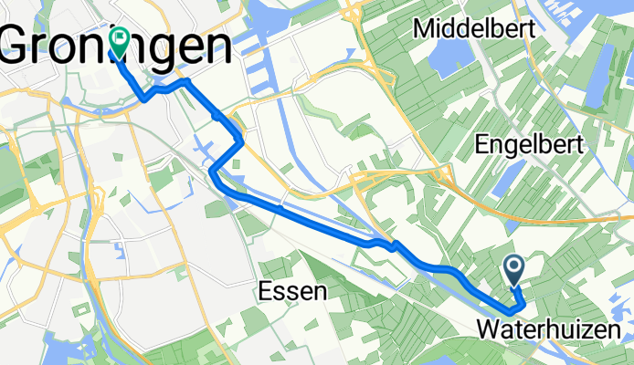Westerbroek en Waterhuizen, Westerbroek nach Oosterstraat, Groningen