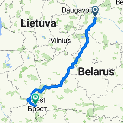 Route to Gmina Terespol