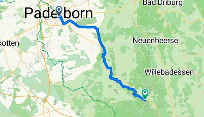 Paderborn - Lichtenau-Kleinenberg