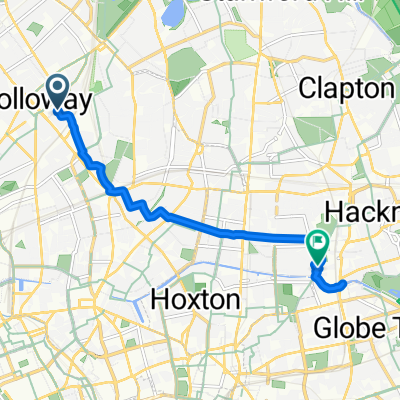 Loraine Road, London to Broadway Market, London