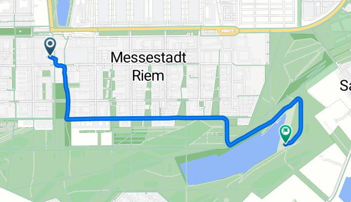 Oslostraße, München nach Trudering-Riem, München