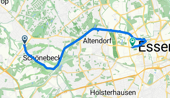 Aktienstraße, Essen nach Altendorfer Straße, Essen