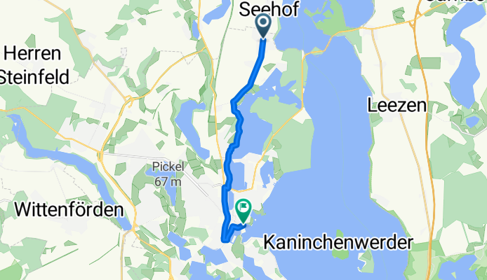 Seehofer Straße nach Werderstraße