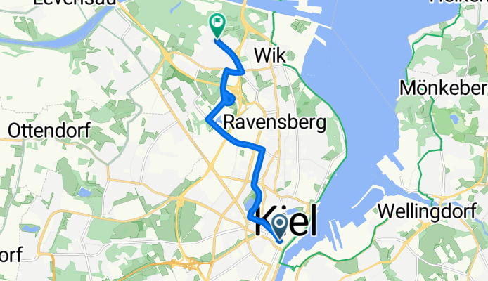 Holstenstraße, Kiel nach Kiel
