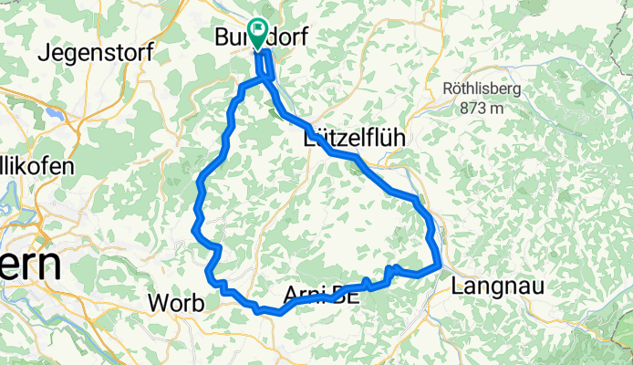 Ludwig-Schläfli-Weg nach Burgdorf Steinhof