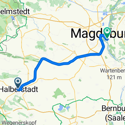 Georgenstraße, Halberstadt nach Witzlebenstraße, Magdeburg