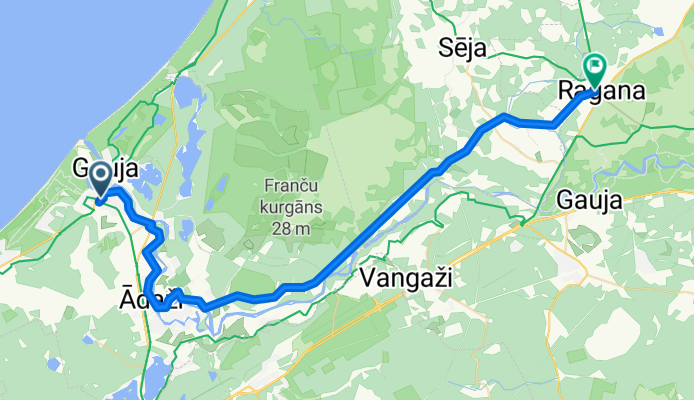 Nēģu iela to Saules iela 1D