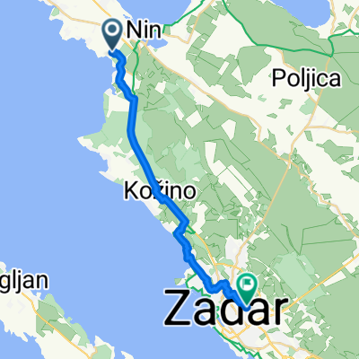 Zaton naar Ulica Borka Šarlije-Kese, Zadar