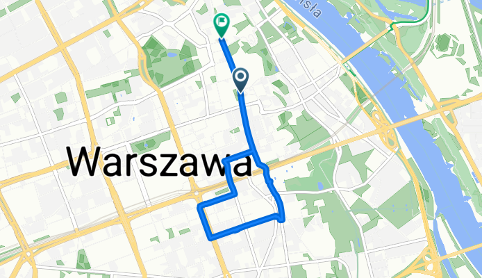 Krakowskie Przedmieście, Warszawa do Krakowskie Przedmieście, Warszawa