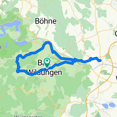 Bad Windungen über Kleinern nach Fritzlar und zurück