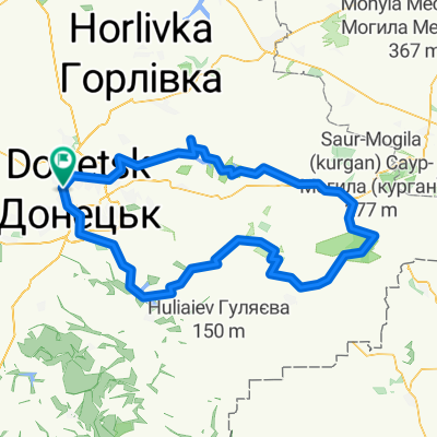 Route in Donetska miska hromada