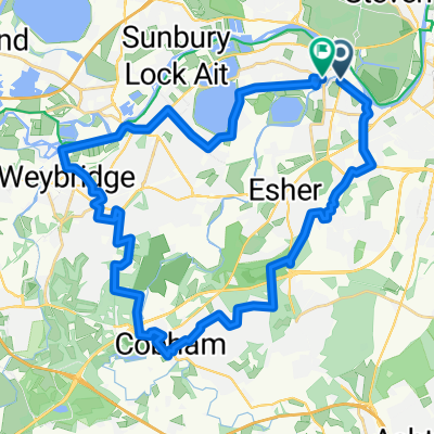 Route in East Molesey