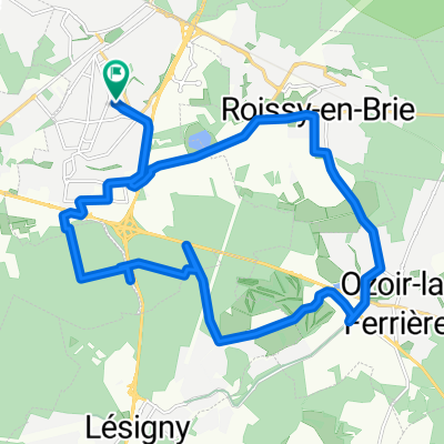 Avenue des Chardons, Pontault-Combault à Avenue des Chardons, Pontault-Combault