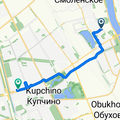 улица Бабушкина, Санкт-Петербург до проспект Славы, Санкт-Петербург
