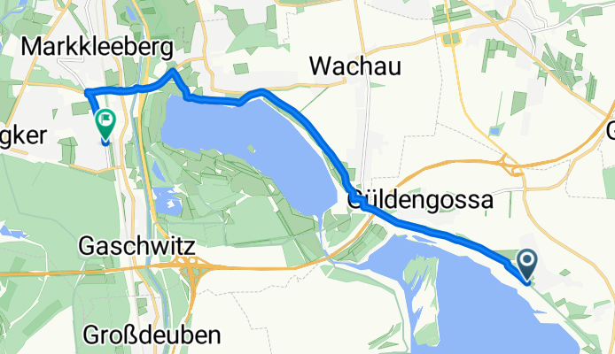 Rödgener Straße, Großpösna nach Kurze Straße, Markkleeberg