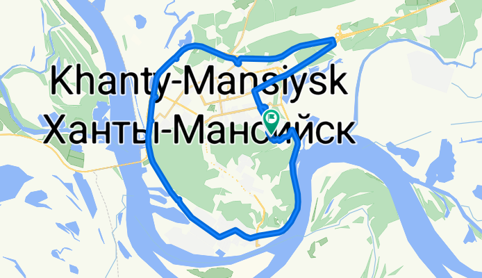 улица Геологов, Ханты-Мансийск до улица Геологов, Ханты-Мансийск
