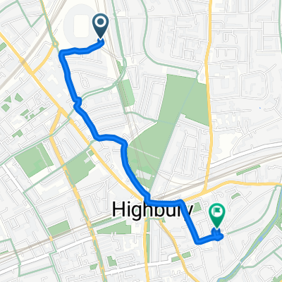 Islington, London to Canonbury Place, London