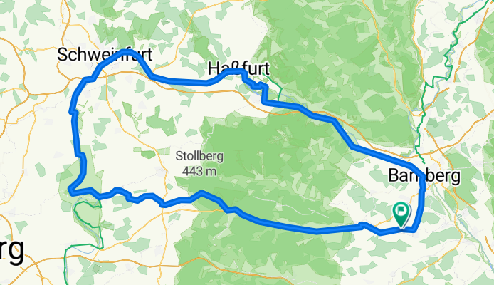 Route in Frensdorf