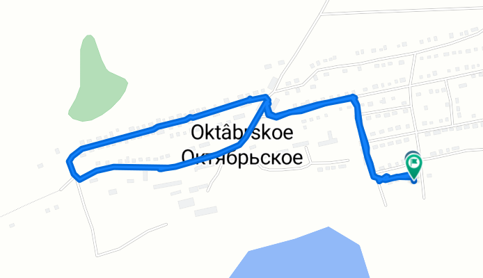 Садовая улица, Село Октябрьское to Садовая улица, Село Октябрьское
