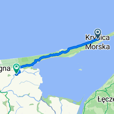 Korczaka, Krynica Morska do Sztutowska Kępa, Sztutowo